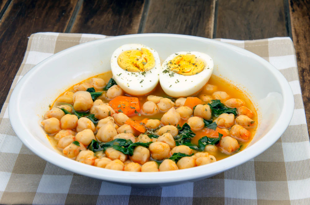 garbanzos con espinacas